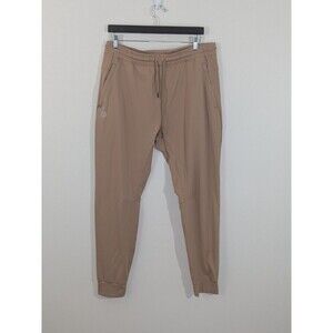 G Gradual Men’s Large Joggers with Zipper Pockets Tapered Joggers Dark Khaki